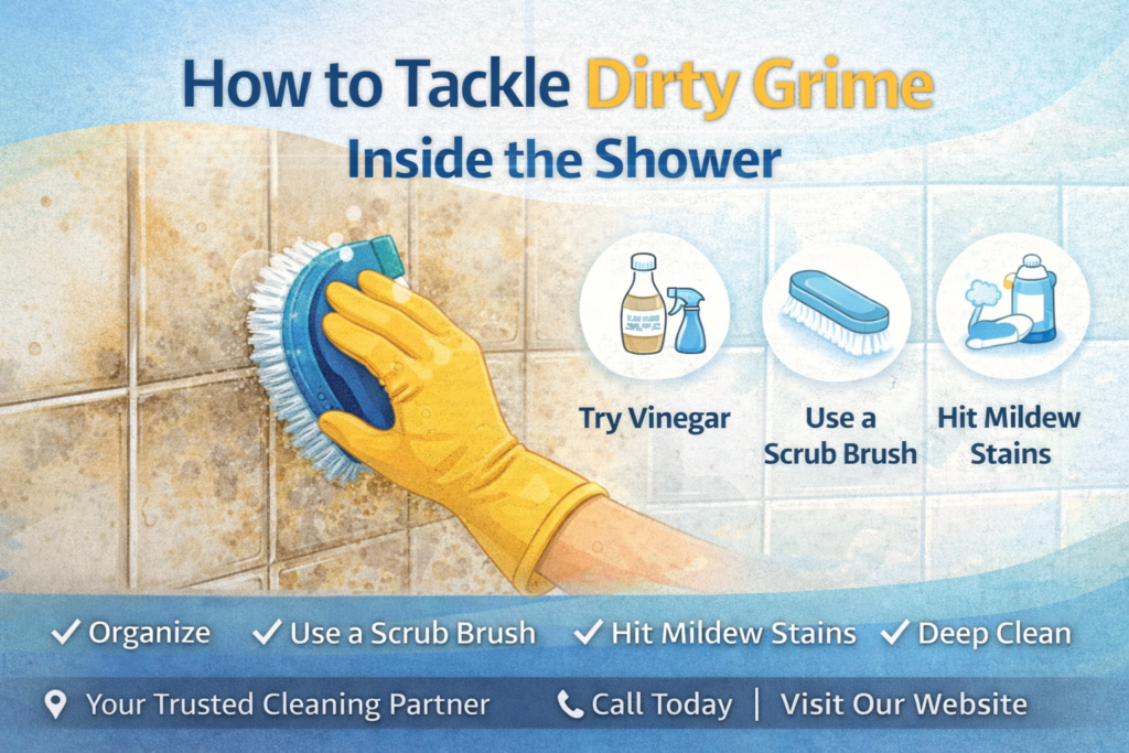 How to Tackle Dirty Grime Inside the Shower