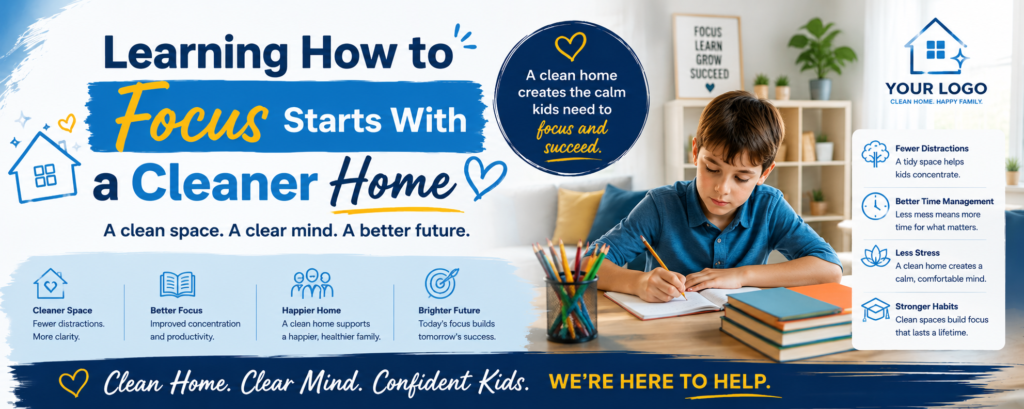 Learning How to Focus Starts With a Cleaner Home