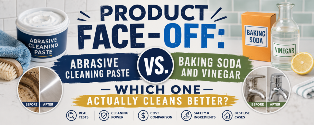 Product Face-Off: Abrasive Cleaning Paste vs. Baking Soda and Vinegar — Which One Actually Cleans Better?
