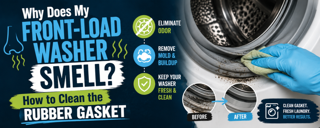 Why Does My Front-Load Washer Smell? How to Clean the Rubber Gasket