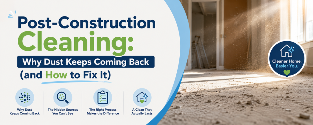 Post-Construction Cleaning: Why Dust Keeps Coming Back (and How to Fix It)