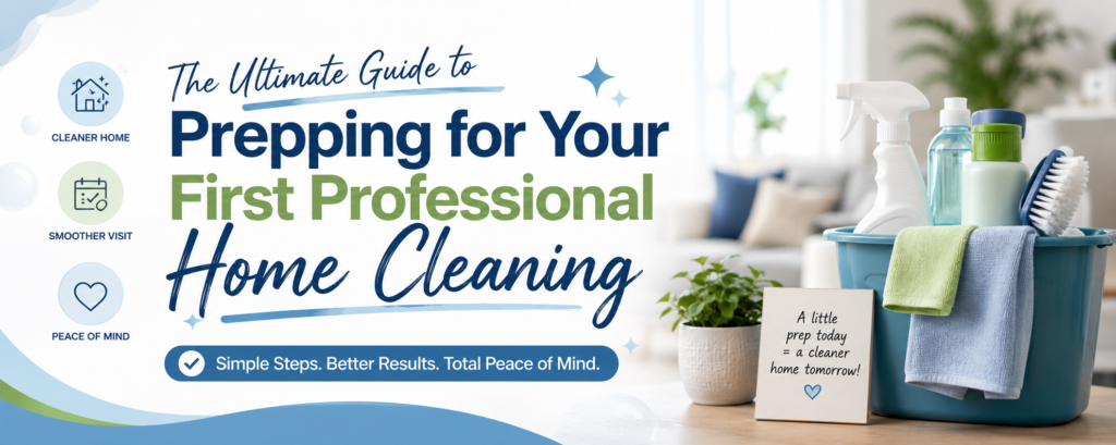 The Ultimate Guide to Prepping for Your First Professional Home Cleaning