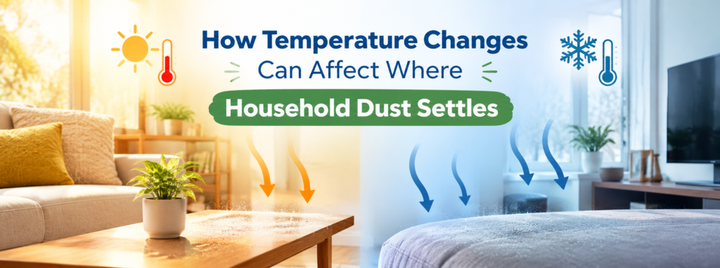 How Temperature Changes Can Affect Where Household Dust Settles